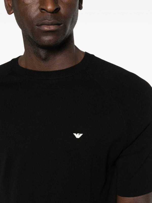 EMPORIO ARMANI: クルーネック online - クルーネック - 黒