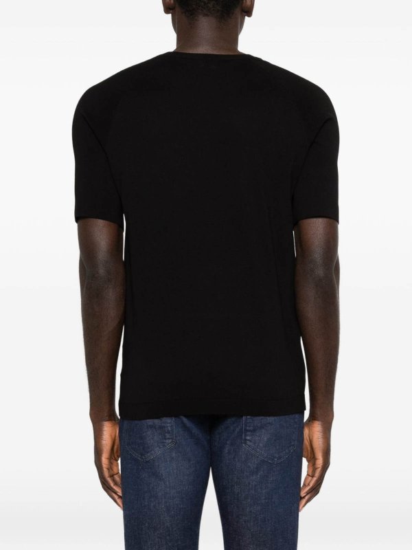 クルーネック - 黒 shop online: EMPORIO ARMANI