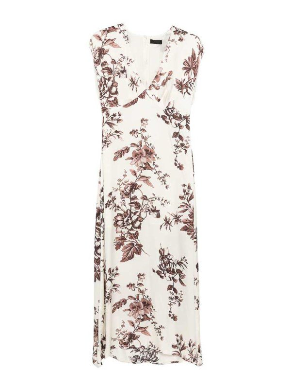 Liu Jo: Knielange Kleider - Knielanges Kleid - Weiß