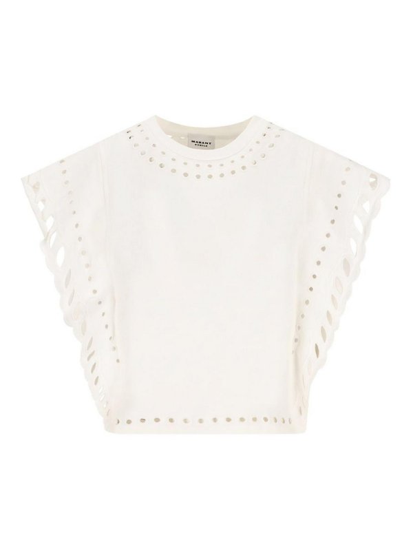 Isabel Marant Etoile: Tops y camisetas sin mangas - Top - Beis