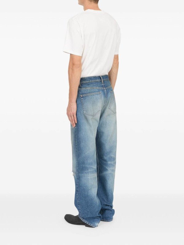 The Best Shops MM6 MAISON MARGIELA: ストレートジーンズ - ストレートジーンズ - ブルー