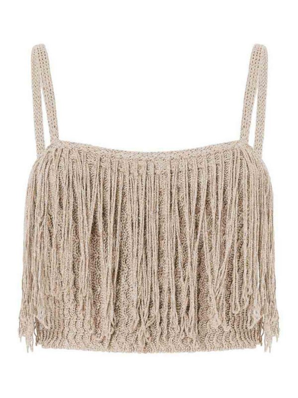 Pinko: Tops y camisetas sin mangas - Top - Beis