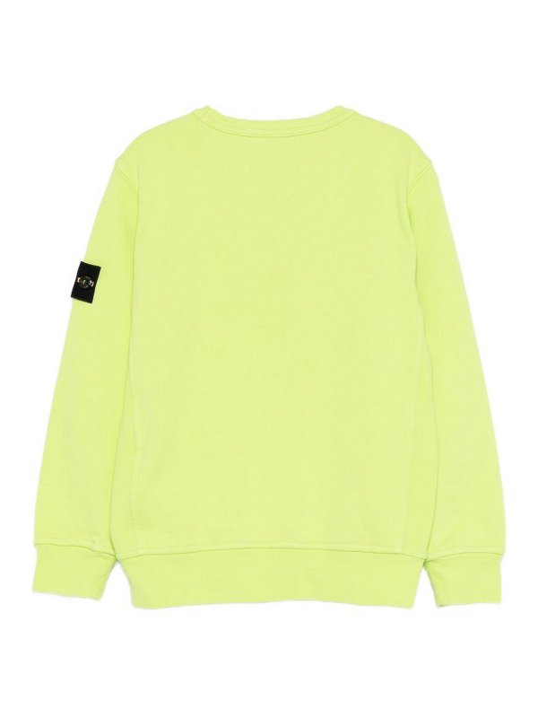 STONE ISLAND: Strickpullover mit Rundhalsausschnitt online - Rundhalspullover - Grün