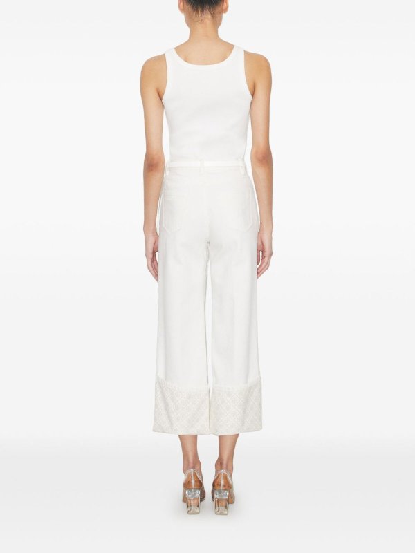 The Best Shops TORY BURCH: Jeans Rectos - Vaqueros Rectos - Blanco
