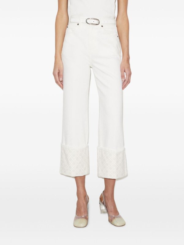 Vaqueros Rectos - Blanco shop online: TORY BURCH