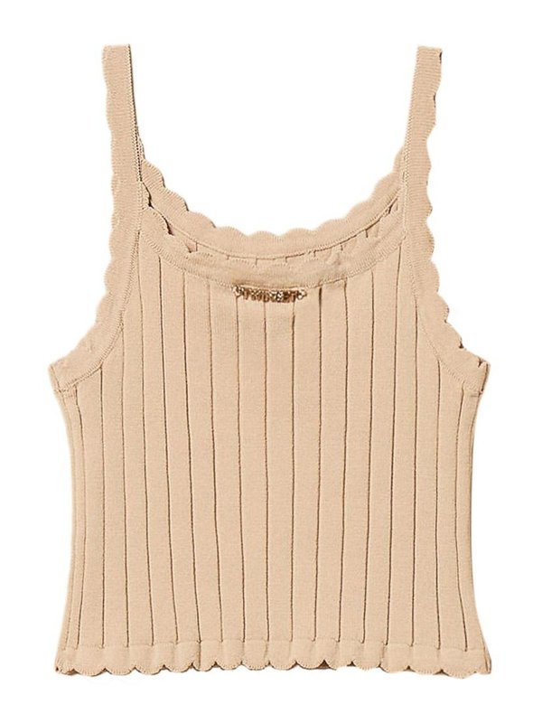 TWINSET: Tops und Tank Tops online - Top - Beige