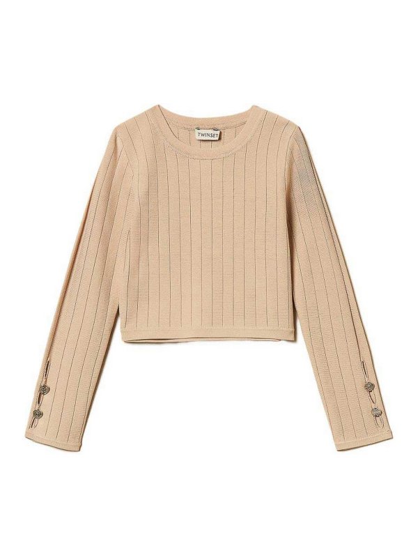 TWINSET: クルーネック - クルーネック - ベージュ