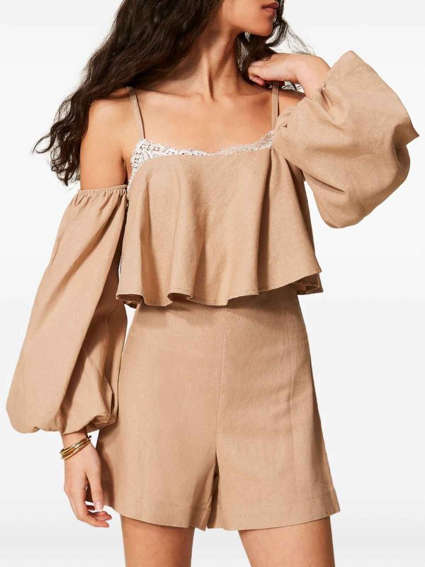The Best Shops TWINSET: Jumpsuits - Jumpsuit - Beige