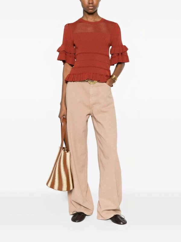 Rundhalspullover - Braun shop online: TWINSET