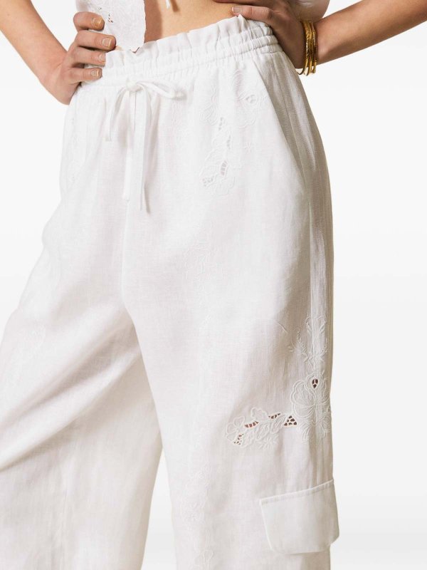 TWINSET: pantaloni casual online - Pantaloni