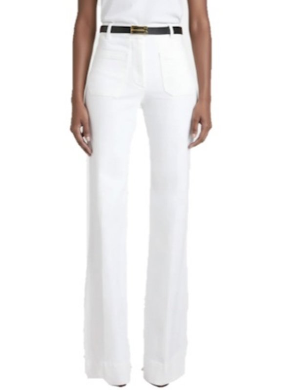 The Best Shops VICTORIA BECKHAM: ストレートジーンズ - ストレートジーンズ - 白