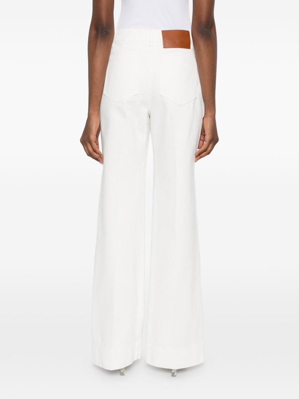 ストレートジーンズ - 白 shop online: VICTORIA BECKHAM