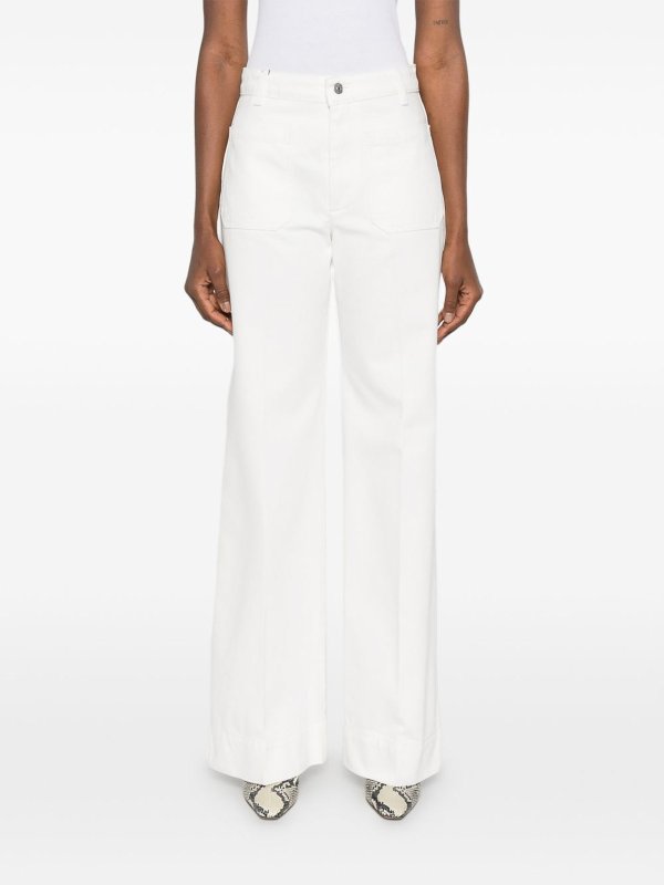 The Best Shops VICTORIA BECKHAM: ストレートジーンズ - 白