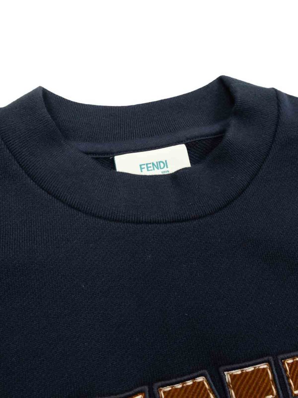 The Best Shops Fendi Jr: スウェット＆セーター - スウェットシャツ/セーター - 黒