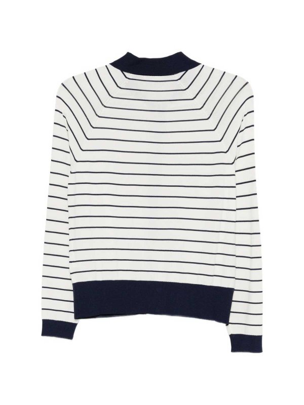 The Best Shops Liu Jo: Strickpullover mit Rundhalsausschnitt - Rundhalspullover - Weiß