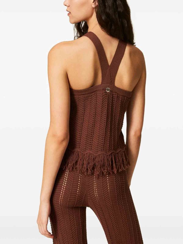The Best Shops TWINSET: トップス＆タンクトップ - トップ/タンクトップ - ブラウン