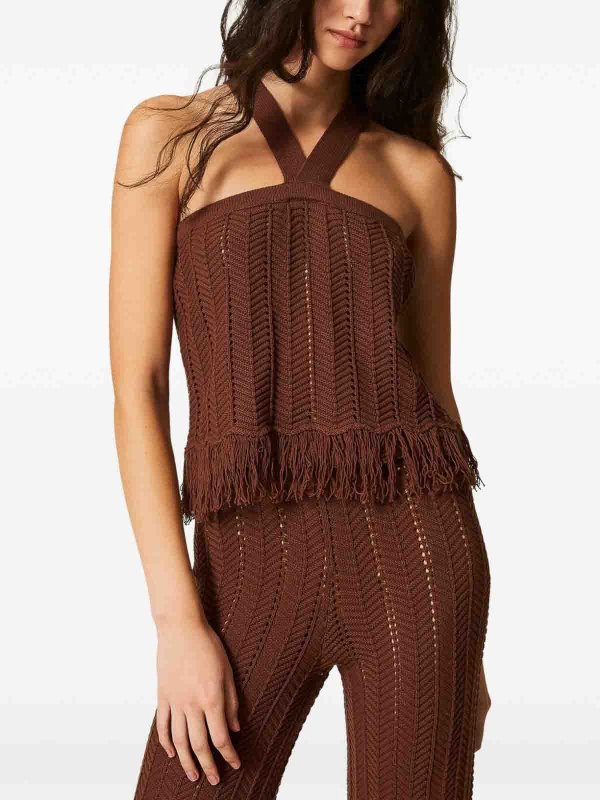 TWINSET buy online トップ/タンクトップ - ブラウン