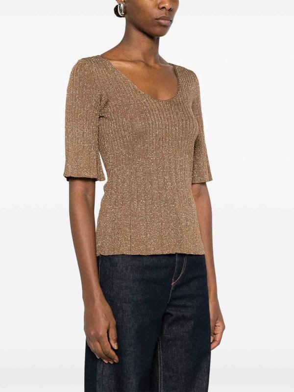 Rundhalspullover - Gold shop online: TWINSET