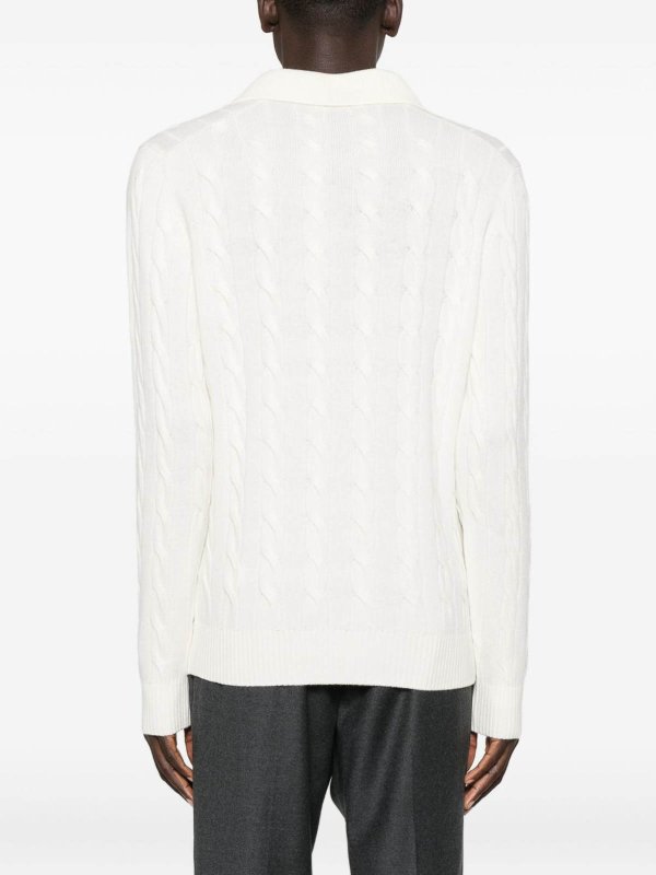 GRAN SASSO: Strickpullover mit Rundhalsausschnitt online - Rundhalspullover - Weiß