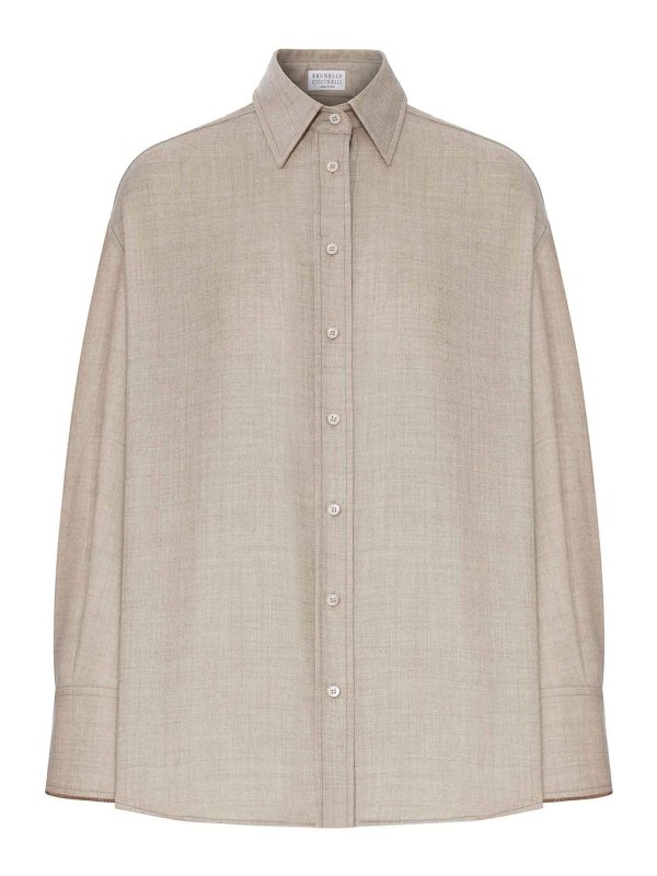 BRUNELLO CUCINELLI: シャツ - シャツ - ヌードカラー