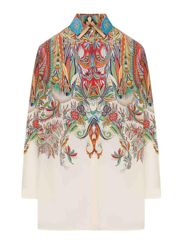 ETRO: camicie - Camicia Lunga In Seta