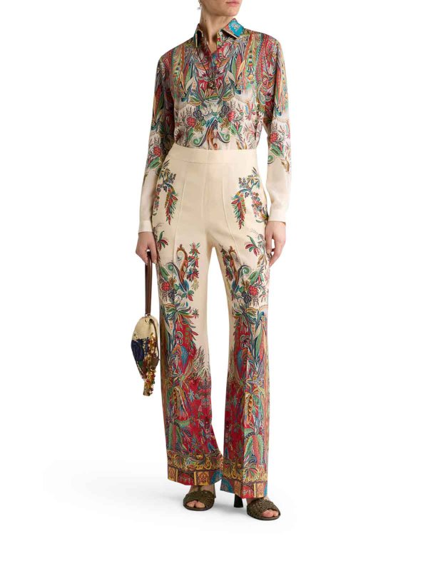 ETRO: camicie online - Camicia Lunga In Seta