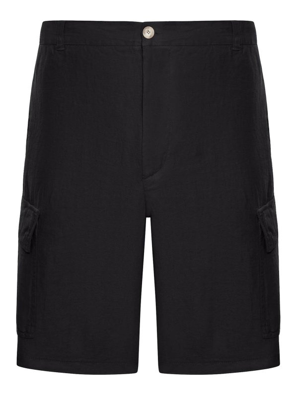 120% LINO: トラウザーショーツ - ショートパンツ - 黒