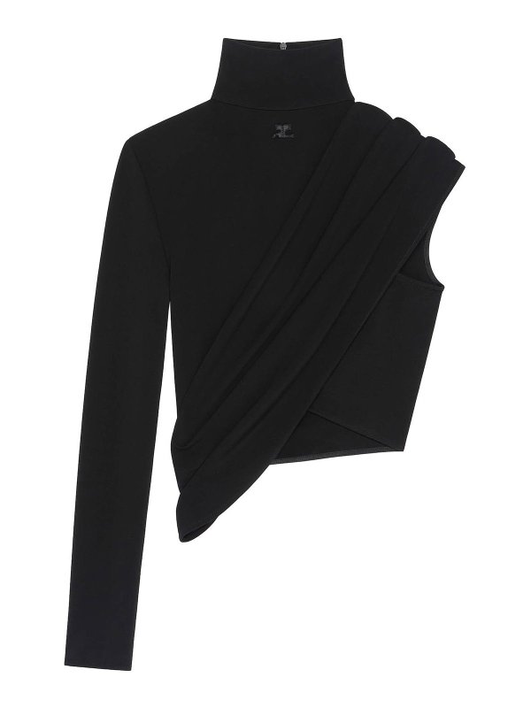 Courreges: Tops und Tank Tops - Top - Schwarz