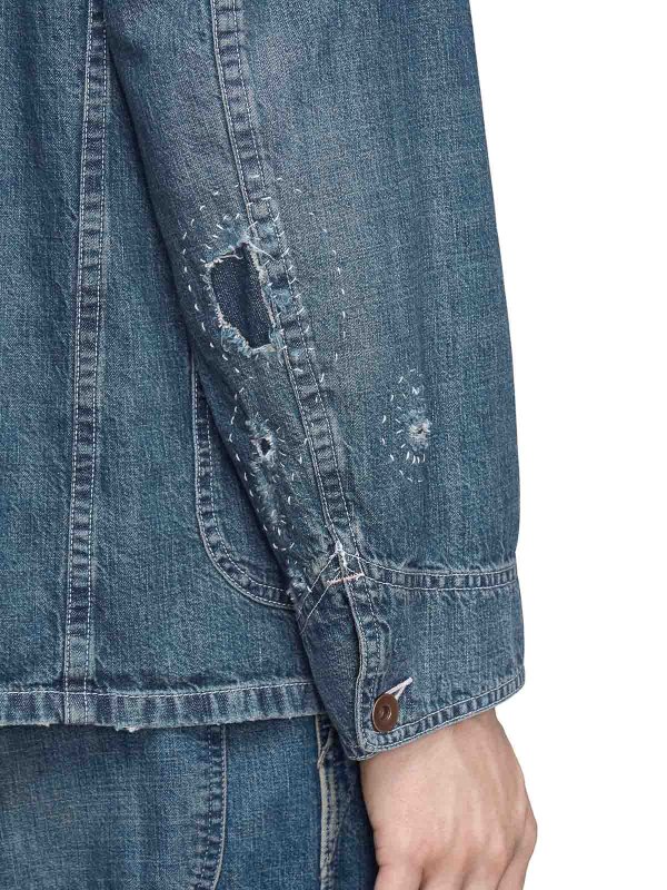 The Best Shops Maison Margiela: デニムジャケット - ブルー