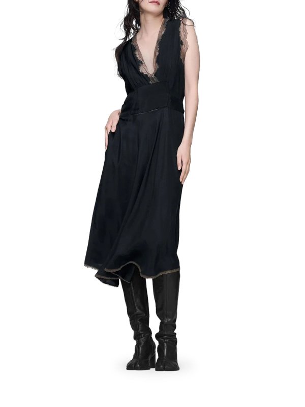 Maison Margiela: ニーレングスドレス online - 膝丈ドレス - 黒