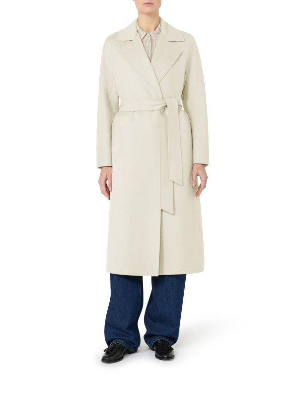 Max Mara: Abrigos semilargos online - Abrigo Midi - Blanco