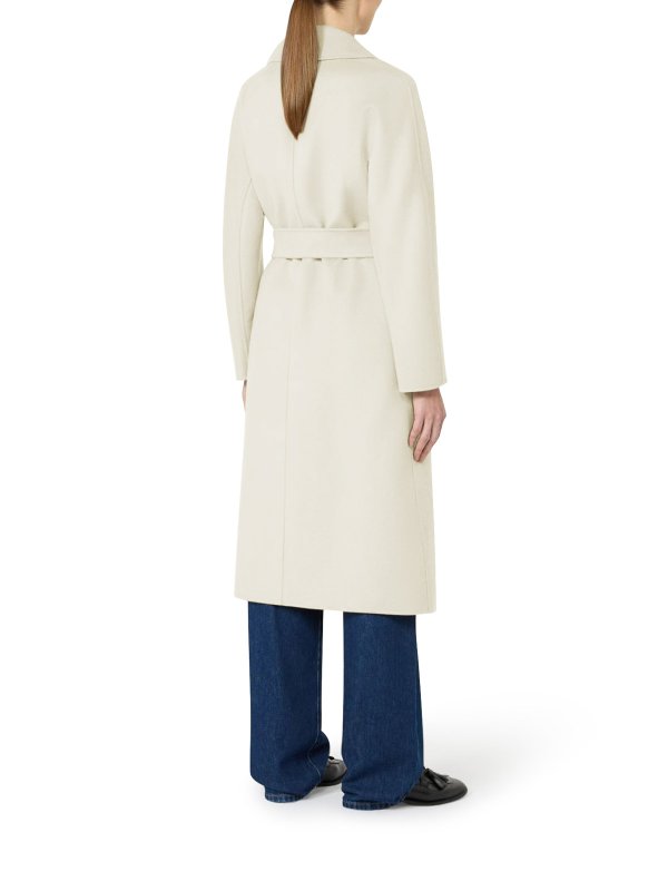 The Best Shops Max Mara: Abrigos semilargos - Abrigo Midi - Blanco