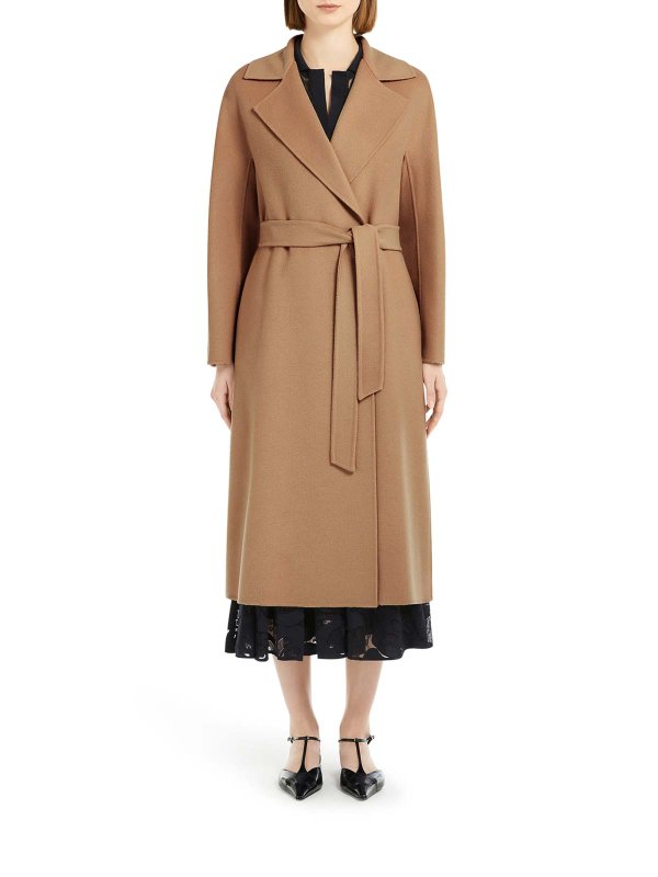The Best Shops Max Mara: ニーレングスコート - 膝丈コート - ブラウン