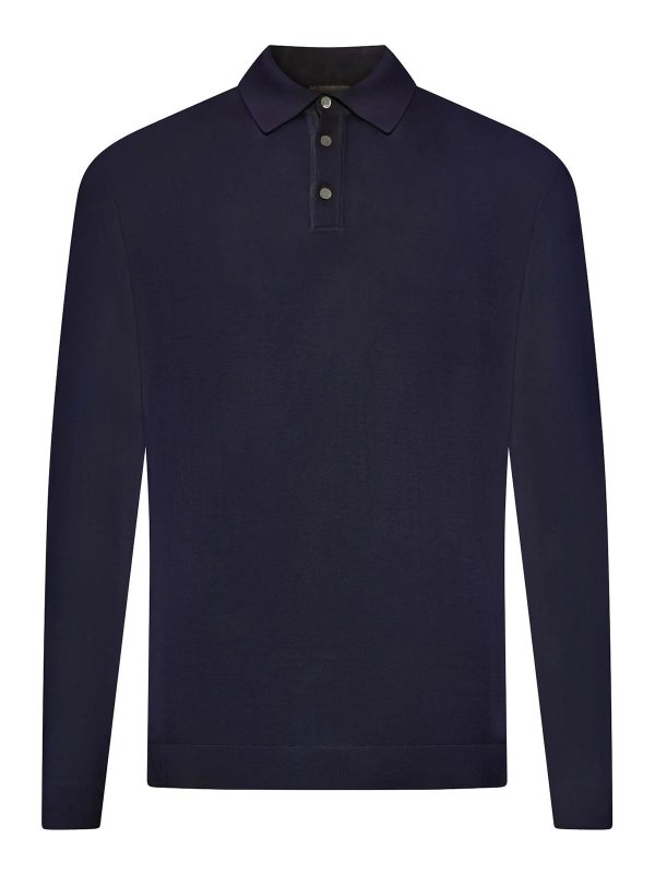 ROBERTO COLLINA: Polos  - Polo - Bleu