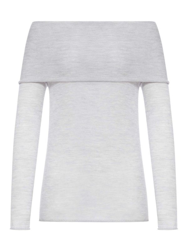 ROBERTO COLLINA: Col bateau - Pull Col Bateau - Gris