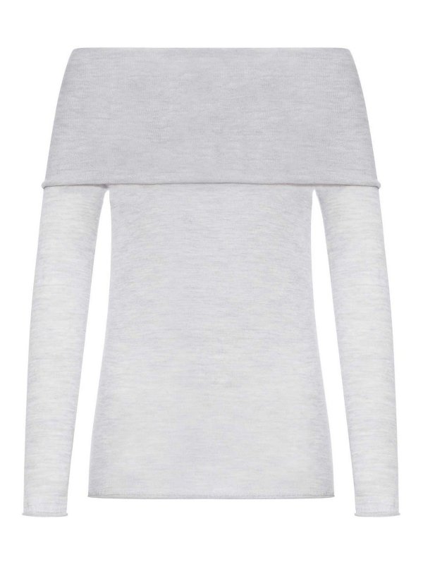 ROBERTO COLLINA: Col bateau online - Pull Col Bateau - Gris