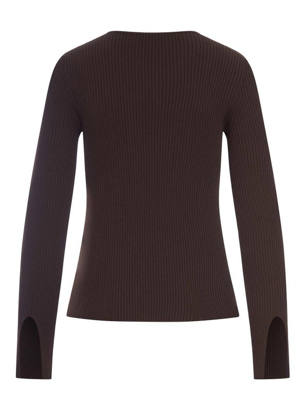 ROBERTO COLLINA: Col bateau online - Pull Col Bateau - Marron