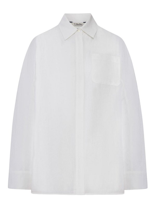 S MAX MARA: シャツ - シャツ - 白