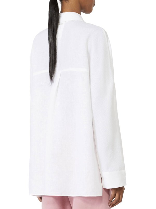 シャツ - 白 shop online: S MAX MARA