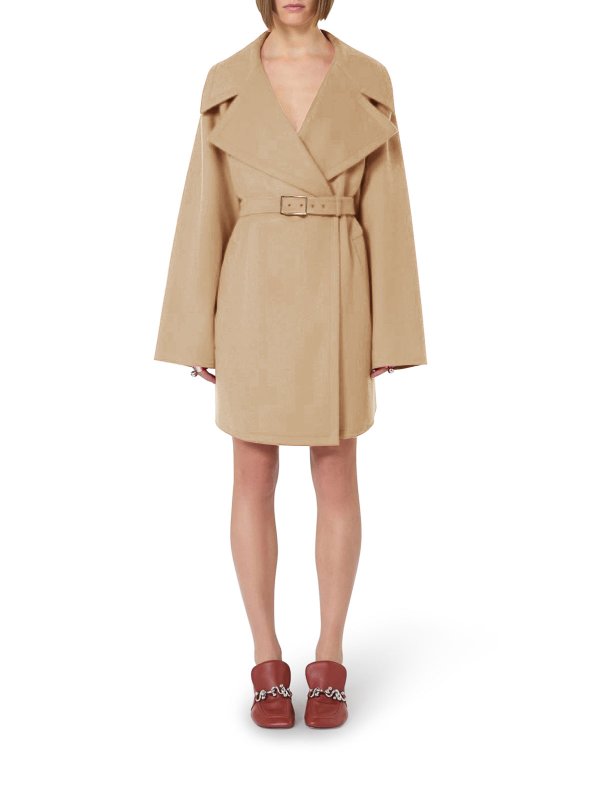 SPORTMAX: ショートコート online - ショートコート - ブラウン