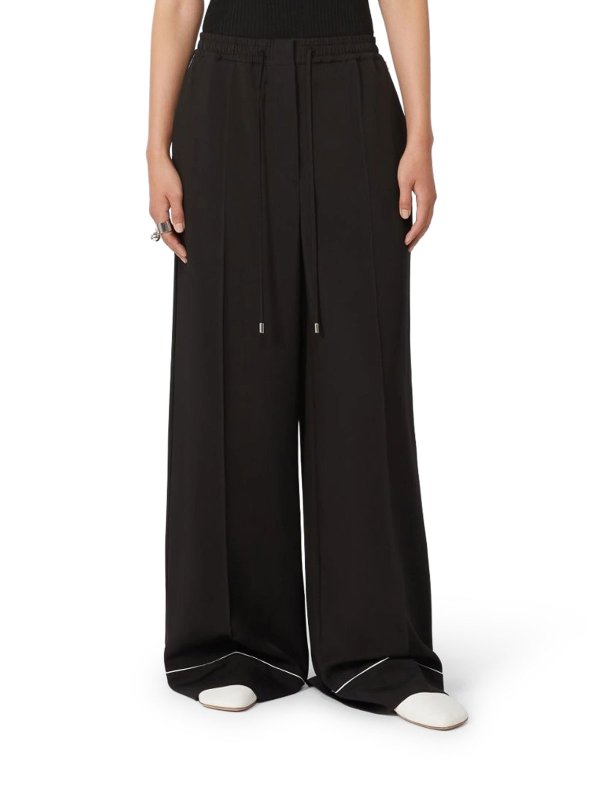 The Best Shops SPORTMAX: スウェットパンツ - トラックスーツ ボトムス - 黒