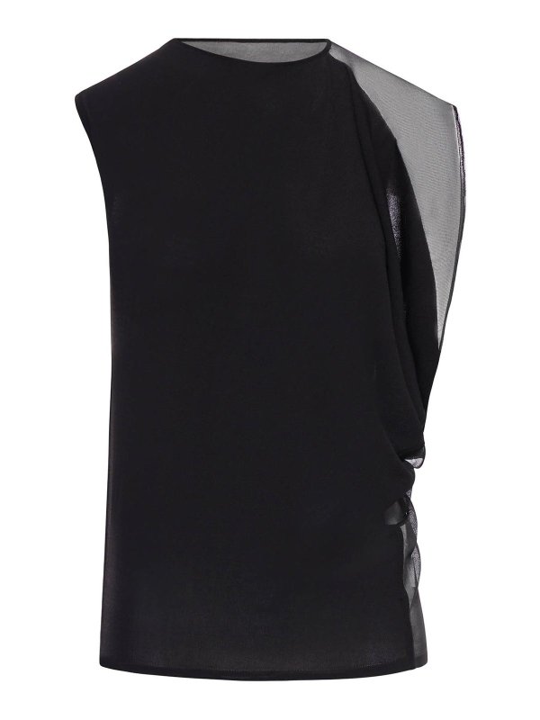 SPORTMAX: トップス＆タンクトップ - トップ/タンクトップ - 黒