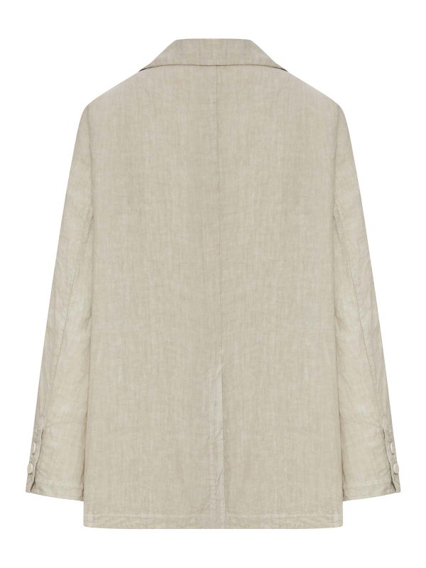TRANSIT: blazers online - Single-Breasted Linen Jacket