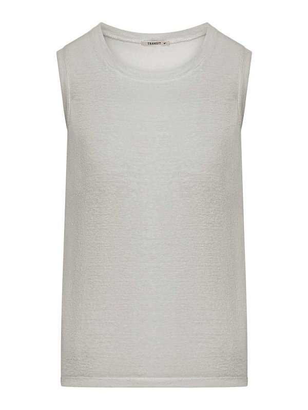 TRANSIT: Tops und Tank Tops - Top - Grau