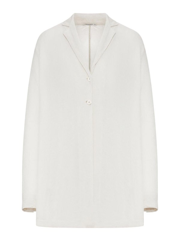 TRANSIT: blazers - Oversized Single-Breasted Viscose Jacket
