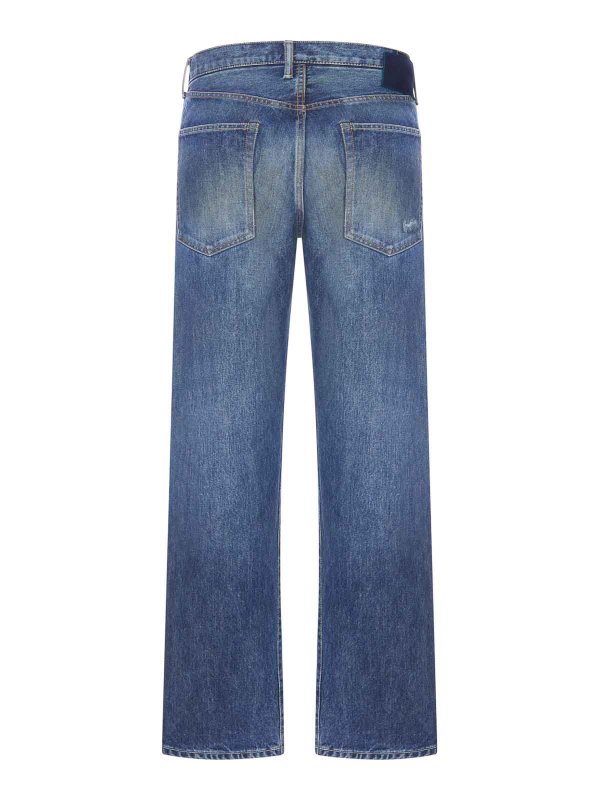 VISVIM: Jeans à jambe droite online - Jean Droit - Bleu
