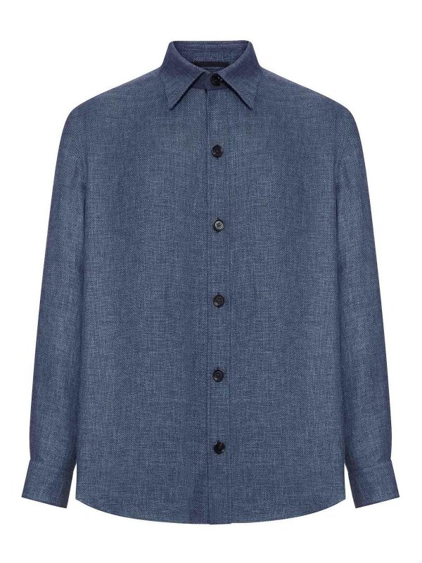 ZEGNA: Hemden - Hemd - Blau
