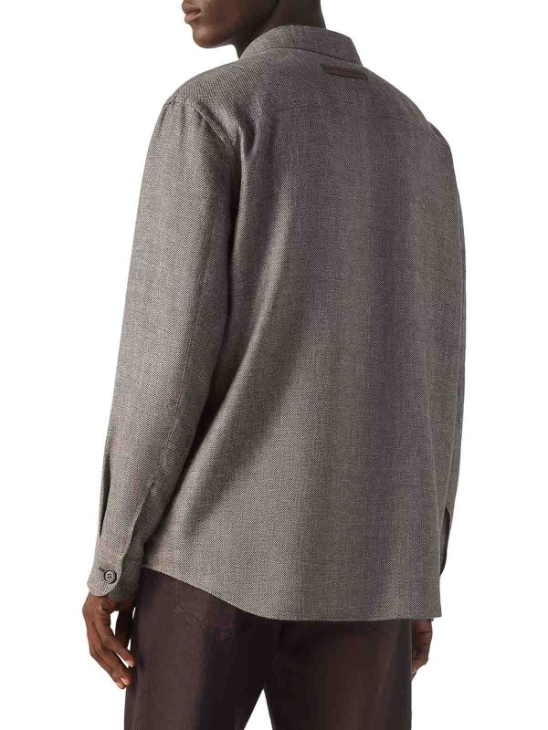 シャツ - ブラウン shop online: ZEGNA