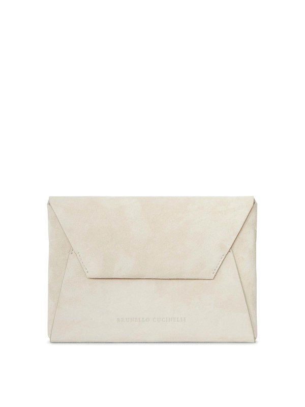 BRUNELLO CUCINELLI: クラッチバッグ - クラッチバッグ - 白