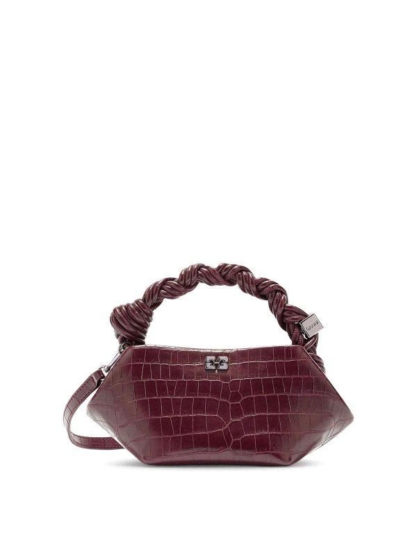 GANNI: Handtaschen - Shopper - Rot